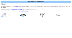 Desktop Screenshot of lists.squeak.org